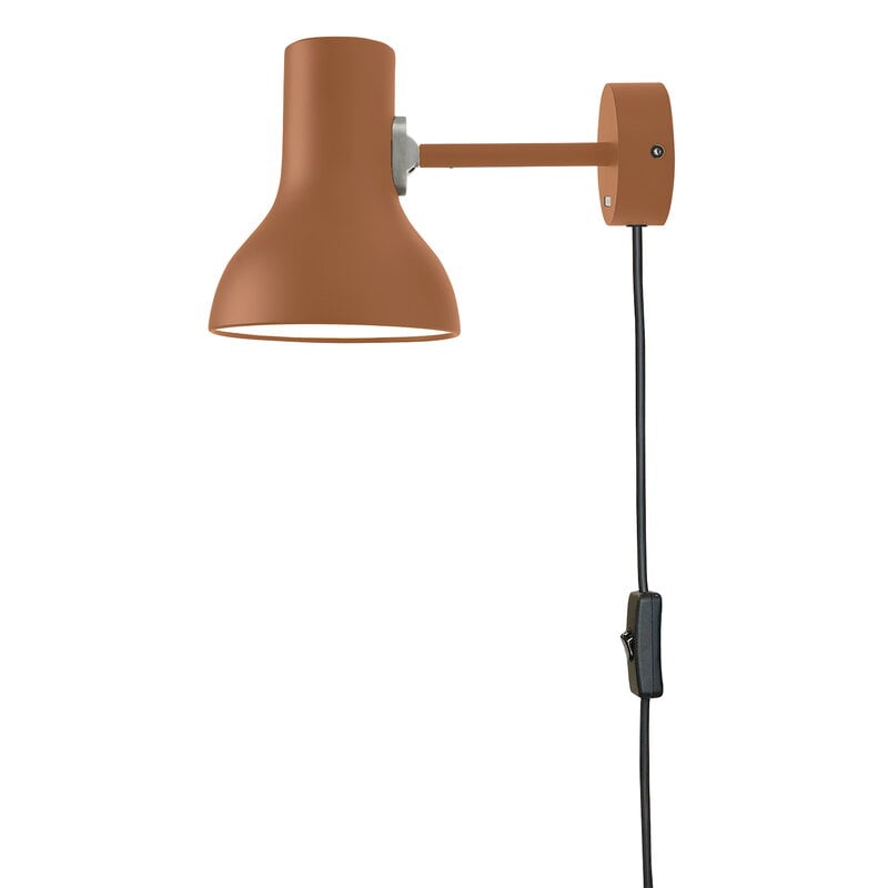 Type 75 Mini wall light with cable by Anglepoise #M. Howell Edition, sienna #