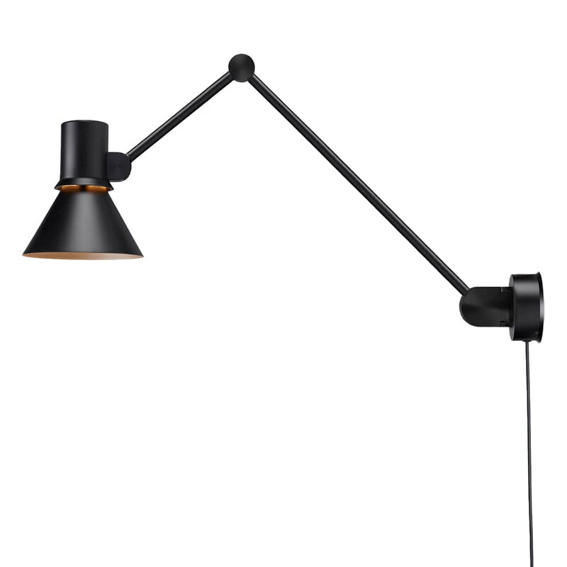 Type 80 W3 wall lamp with cable by Anglepoise #matte black #