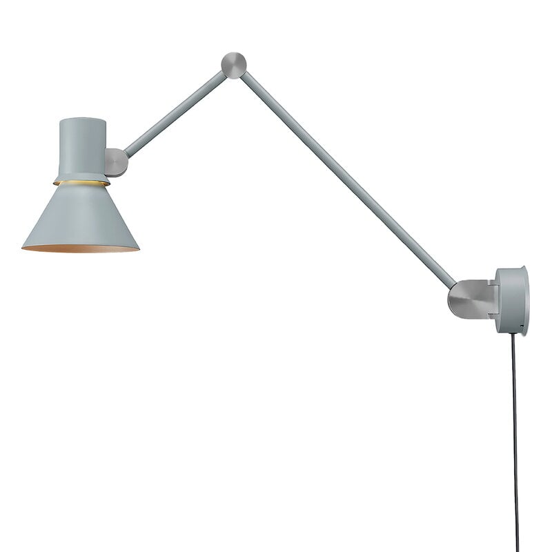 Type 80 W3 wall lamp with cable by Anglepoise #grey mist #