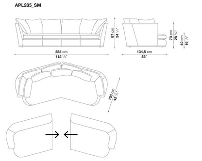 APOLLO - curved 285cm