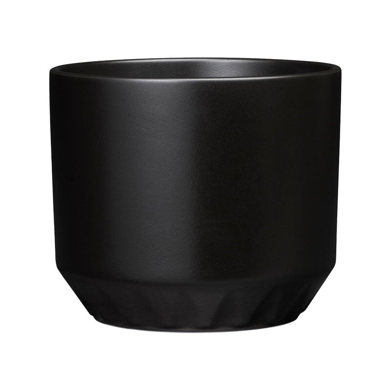 Ilona plant pot by Arabia #100 x 120 mm, matt black #