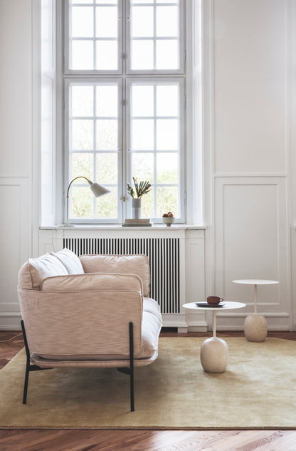 Lato LN8 coffee table, white - Cream Diva marble