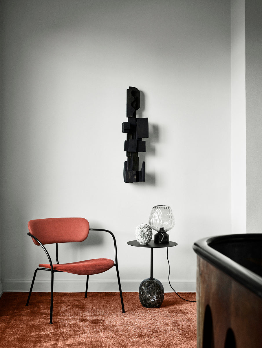 Lato LN8 coffee table, black - Emperador marble