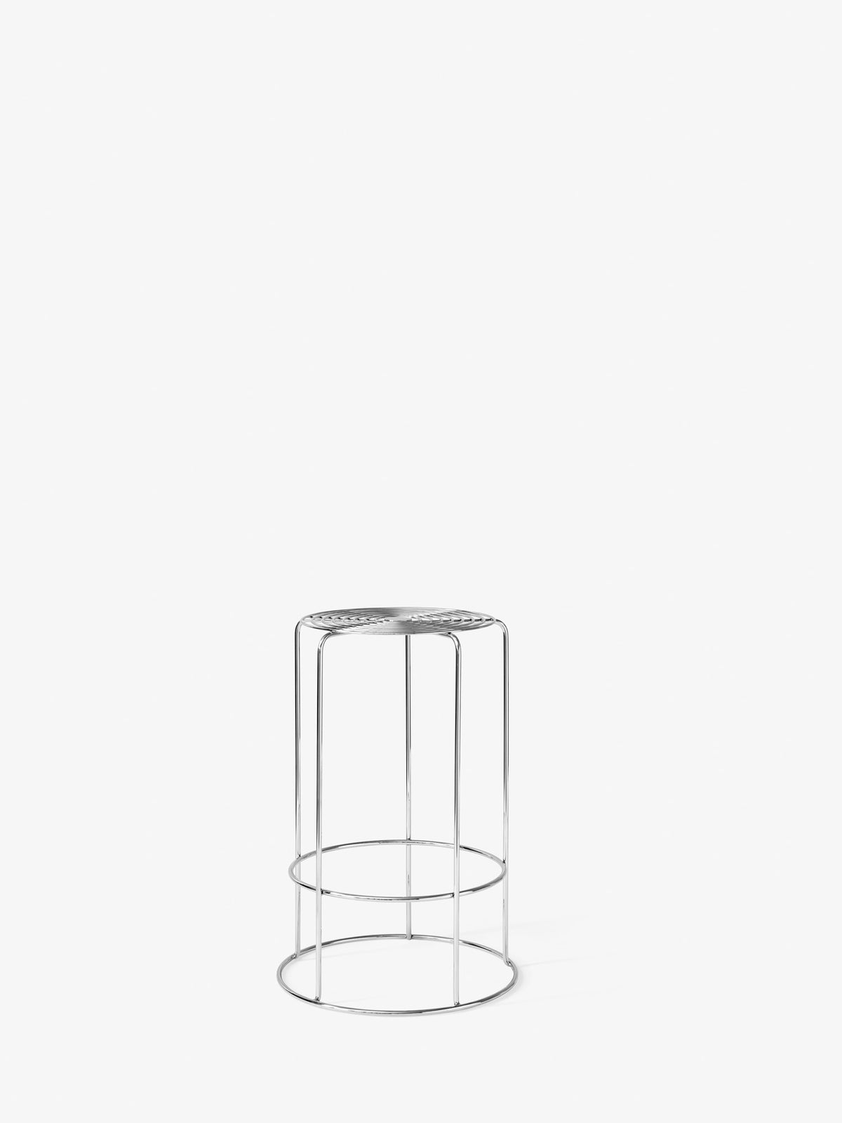 &tradition Wire Counter Stool VP15 – Stainless Steel