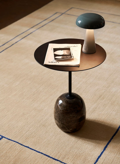 Lato LN8 coffee table, black - Emperador marble