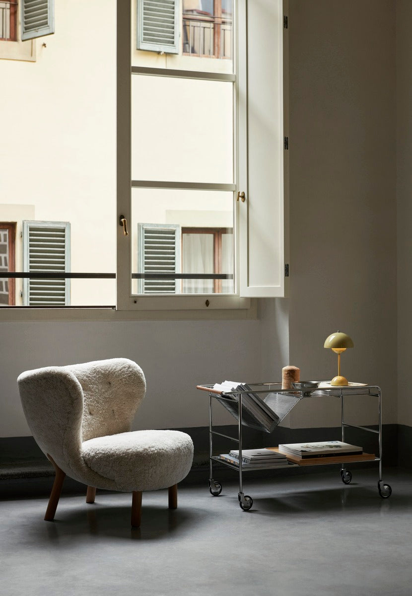Alima NDS1 trolley, chrome - lacquered walnut