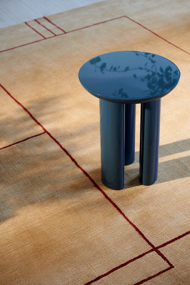 Tung JA3 side table, steel blue