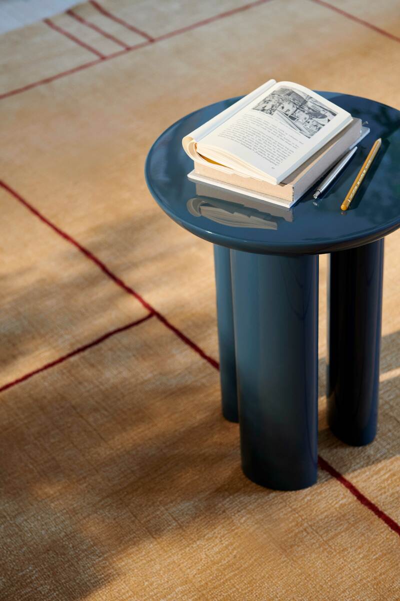 Tung JA3 side table, steel blue