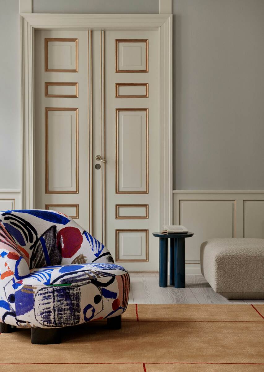 Tung JA3 side table, steel blue