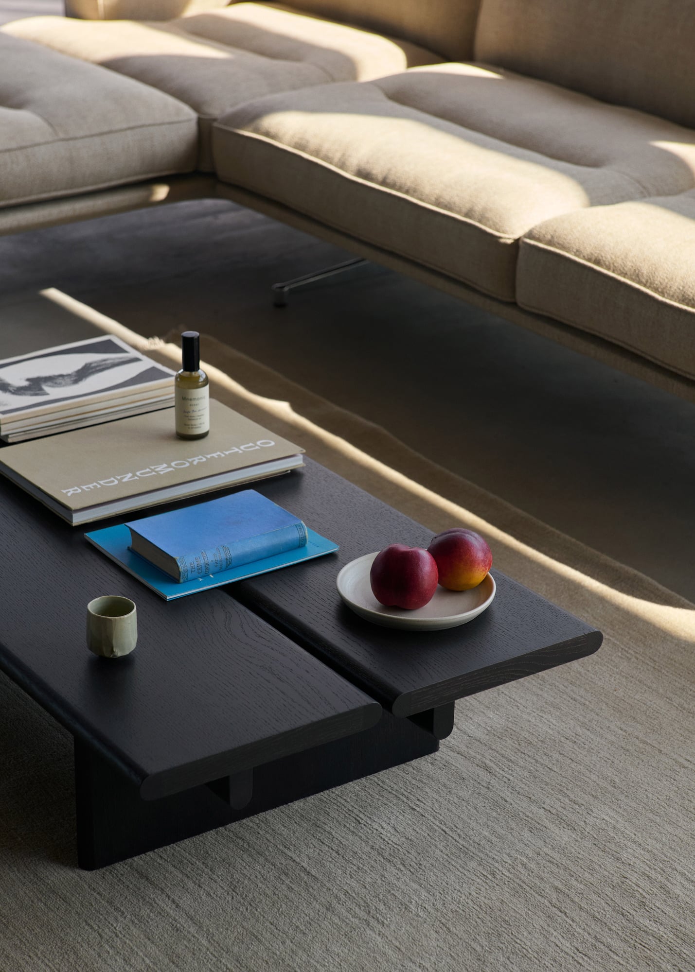 Ita OS3 coffee table, 110 x 60 cm, dark stained oak