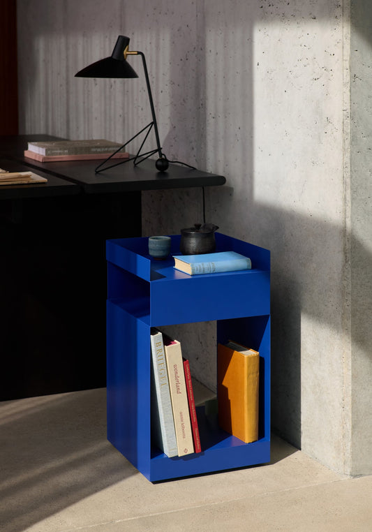 Rotate SC73 side table, cobalt blue