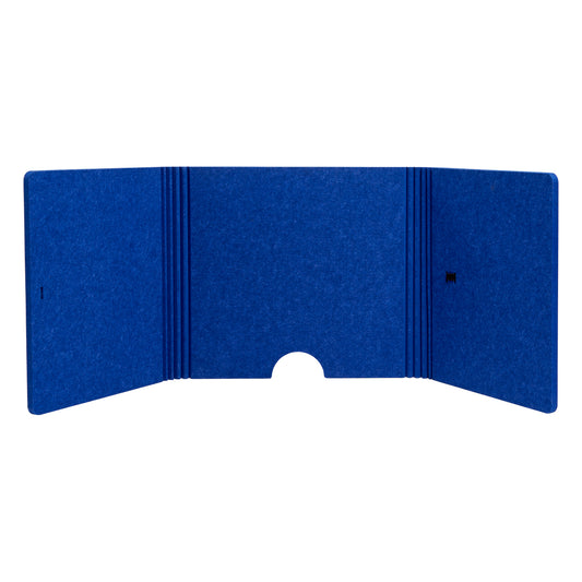 The Hide desk screen 400, royal blue