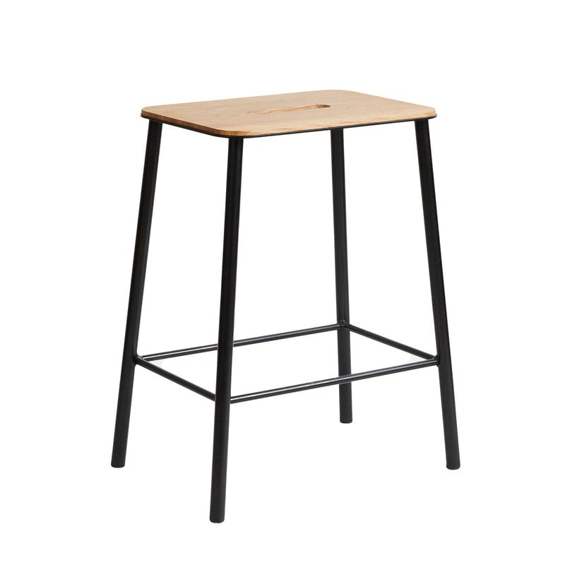 Adam stool by Frama #50 cm, oak - matt black #