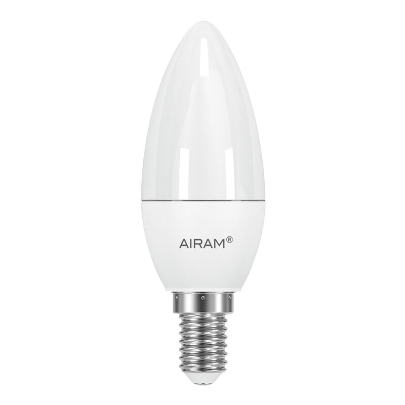 LED Oiva candle bulb by Airam #5W E14 3000K 470lm, dimmable #