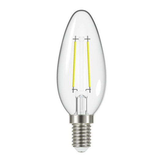 LED Oiva candle bulb by Airam #2,2W E14 3000K 250lm, clear #