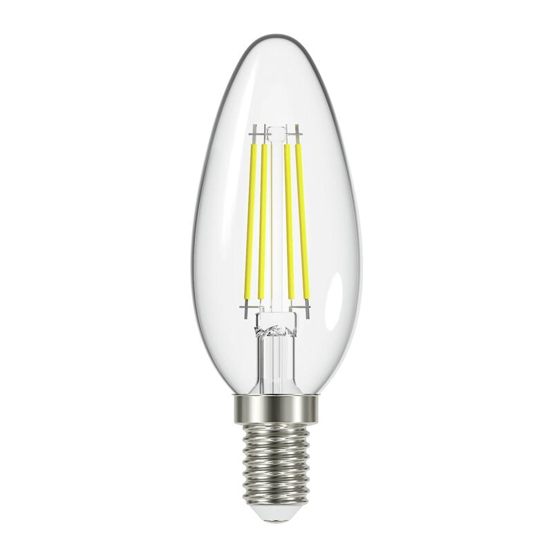 LED Oiva candle bulb by Airam #3,8W E14 3000K 470lm, clear #