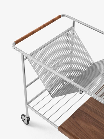 Alima NDS1 trolley, chrome - lacquered walnut