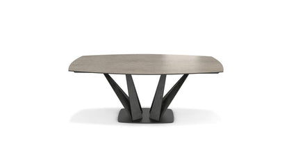Alliage Dining Table Barrel/Oval by Roche Bobois #L. 200 x H. 75 x P. 113 cm/Fokos Ceramic | Earth