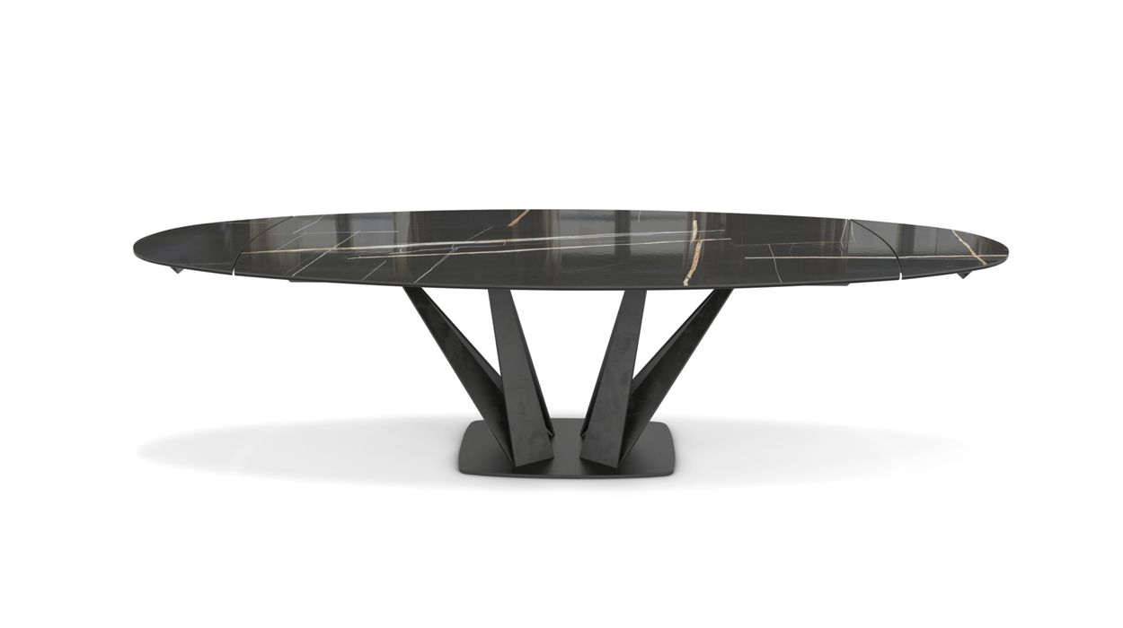 Alliage Dining Table Barrel/Oval by Roche Bobois #L. 220 x H. 75 x P. 115 cm/Marble | Sahara