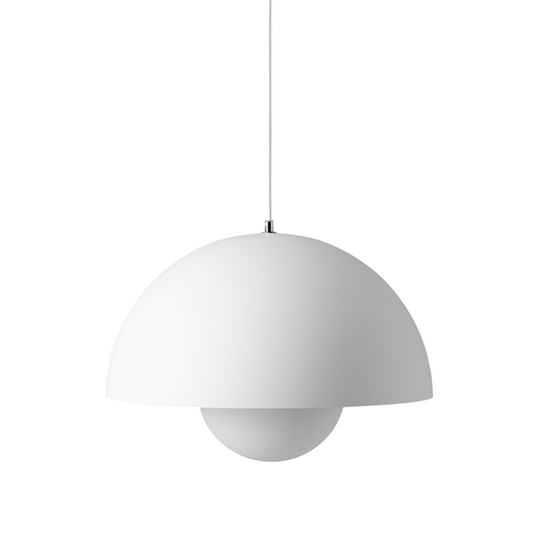 Flowerpot VP2 Pendant Lamp by &tradition #Matte white