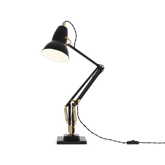 Anglepoise Original 1227 Brass Table Lamp Jet Black