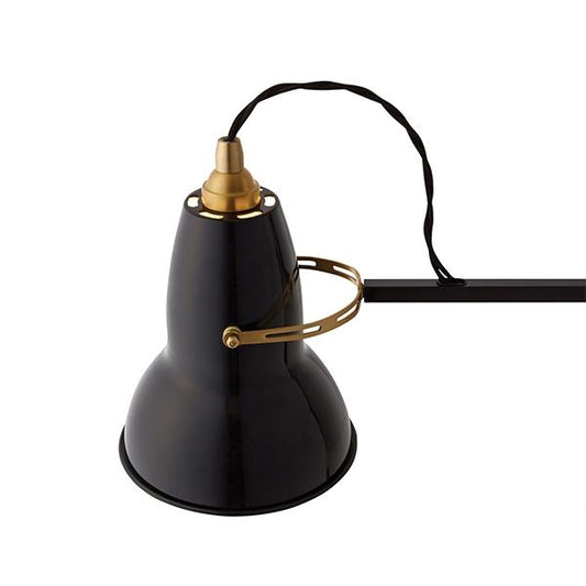 Anglepoise Original 1227 Brass Table Lamp Jet Black