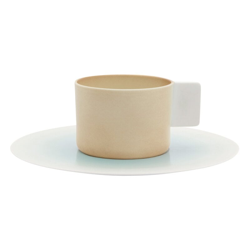 SB coffee cup and saucer by 1616 / arita japan #170 ml, light brown #