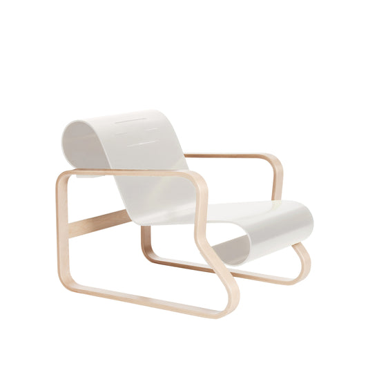 Artek Armchair 41 "Paimio" — birch/white lacquered