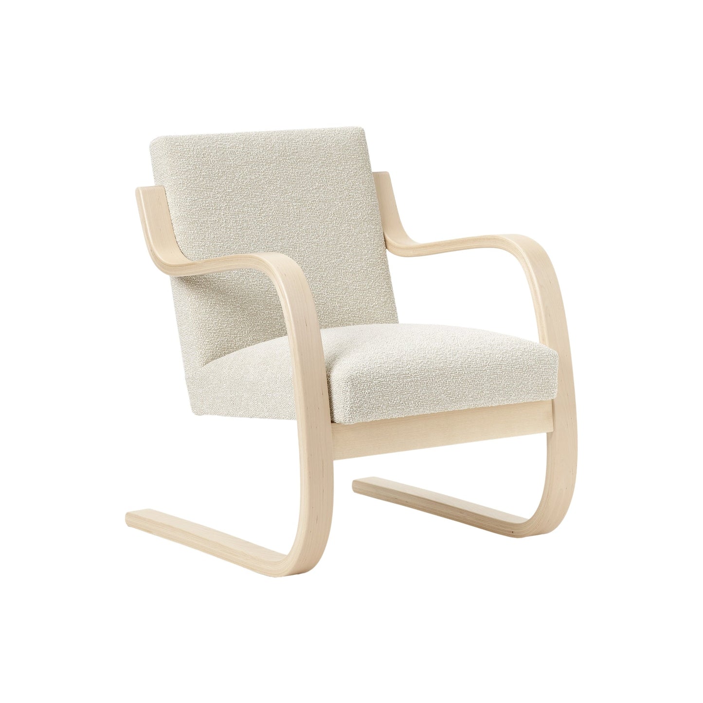 Artek Armchair 402 — birch/natural white Nubia fabric