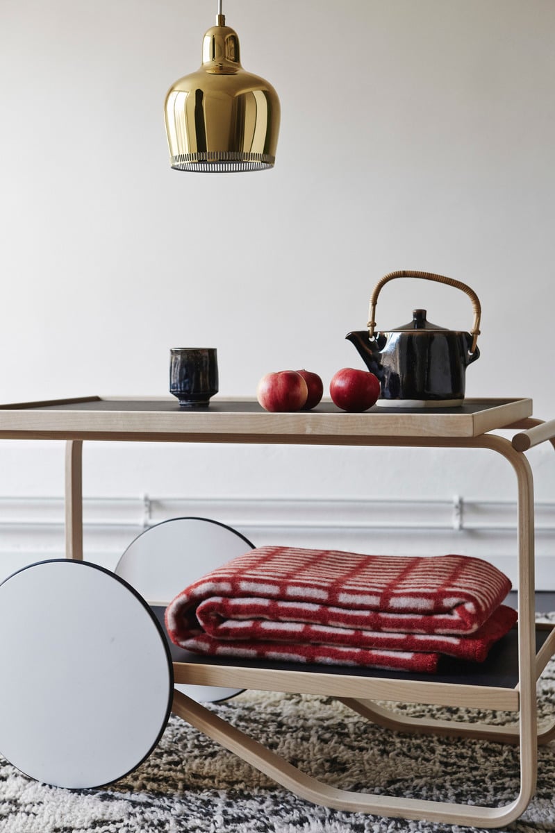 Aalto tea trolley 901, black - birch