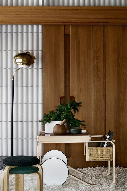Aalto tea trolley 900, white