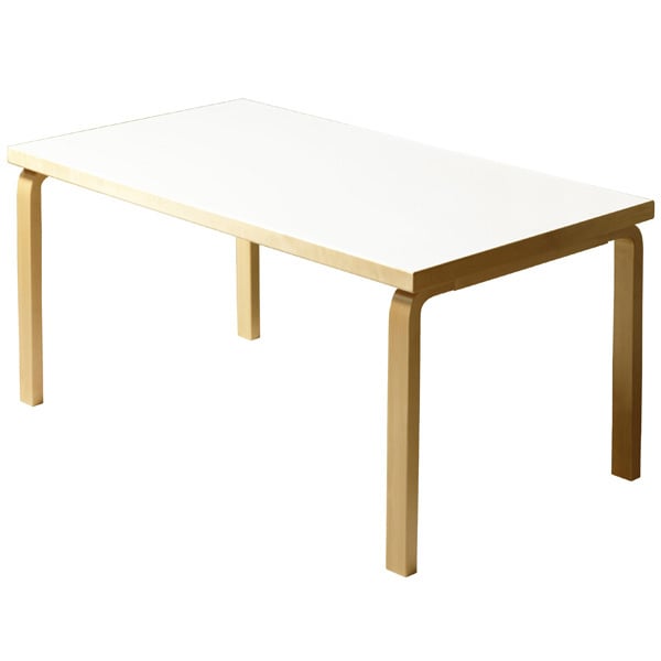 Aalto table 82B by Artek # #Black linoleum