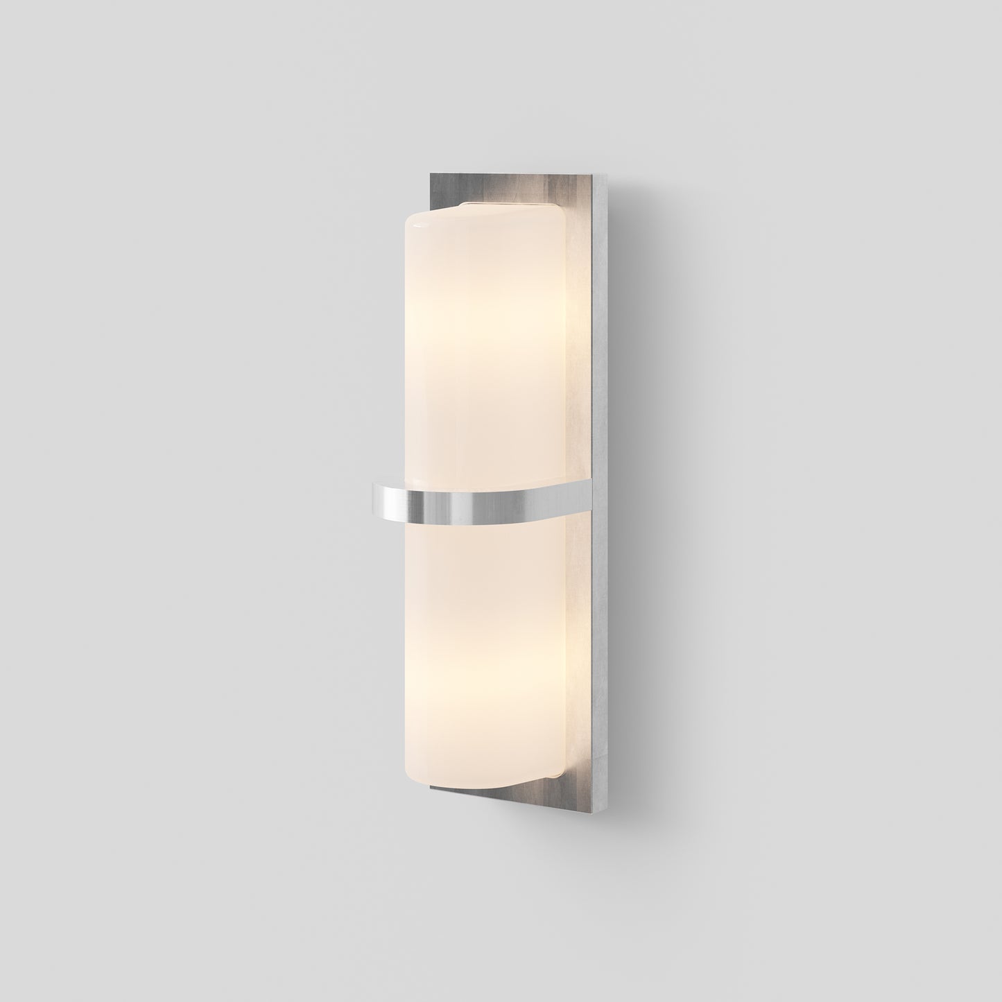 Wall Lamp Ublo by Astep #White Diffuser / Raw Aluminium