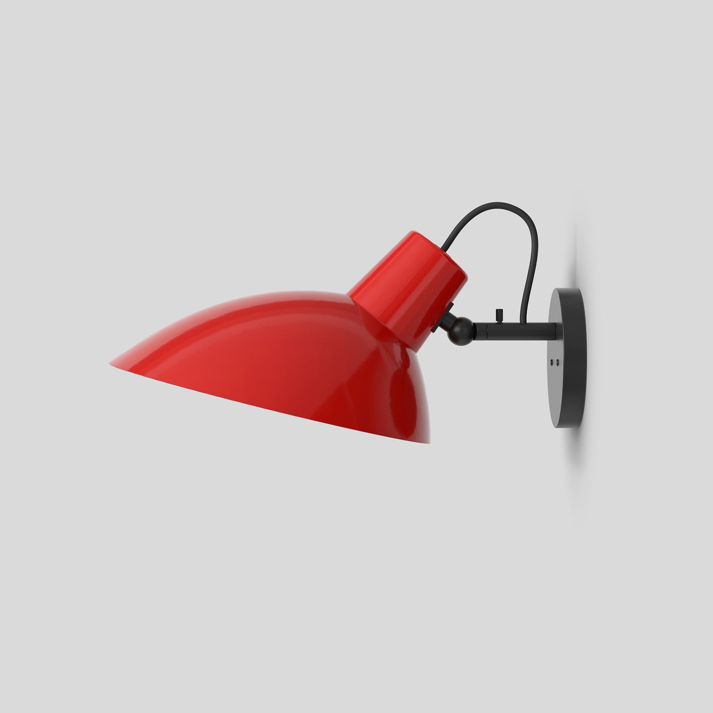 Wall Lamp VV Cinquanta by Astep #Black Mount / Red Reflector