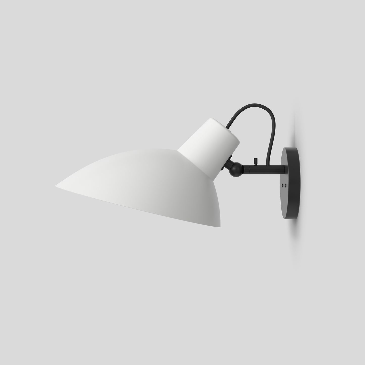 Wall Lamp VV Cinquanta by Astep #Black Mount / White Reflector