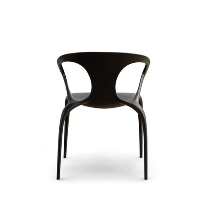 AVA Bridge Mat Dining Armchair by Roche Bobois #Laquer | Charbon