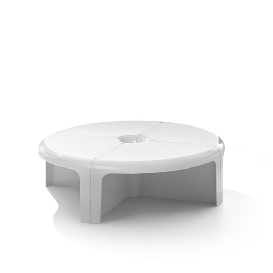 [국내재고] 4/4 - Modular ABS coffee table / Color-Coconut White