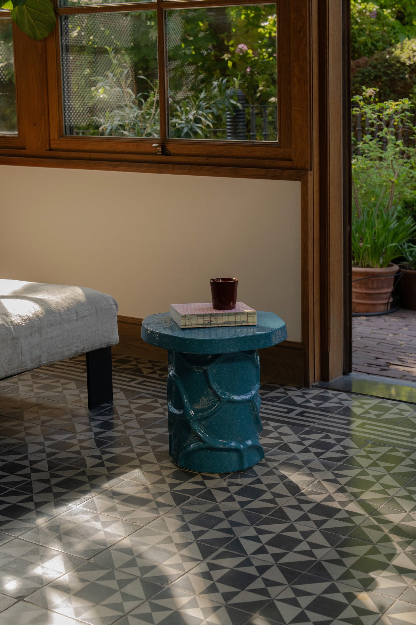 Mena side table 07, blue