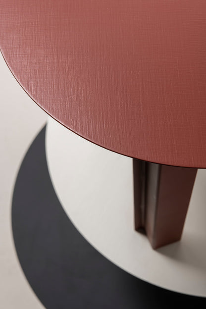 Metal Sculptures side table, S, red tubes