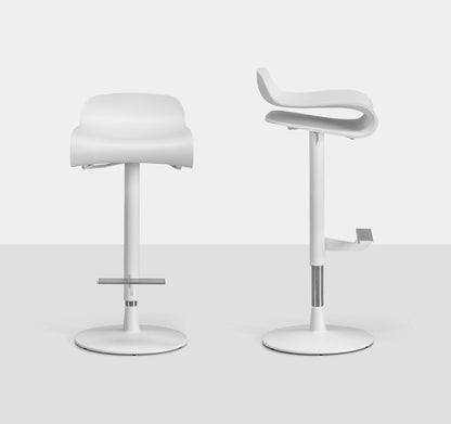 Kristalia BCN Swivel stool - side view