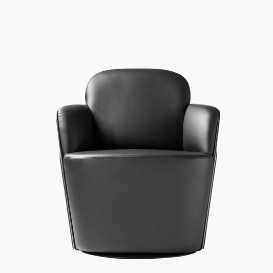 LITTLE COUTURE - Swivel easy chair with armrests