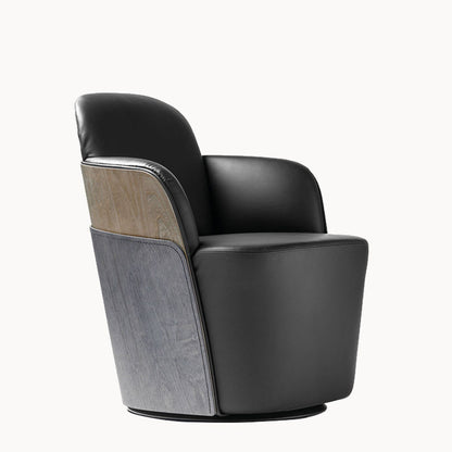 LITTLE COUTURE - Swivel easy chair with armrests