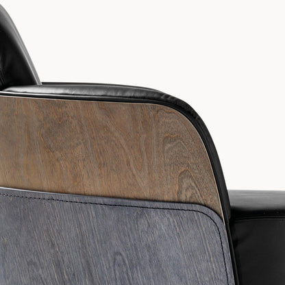 LITTLE COUTURE - Swivel easy chair with armrests
