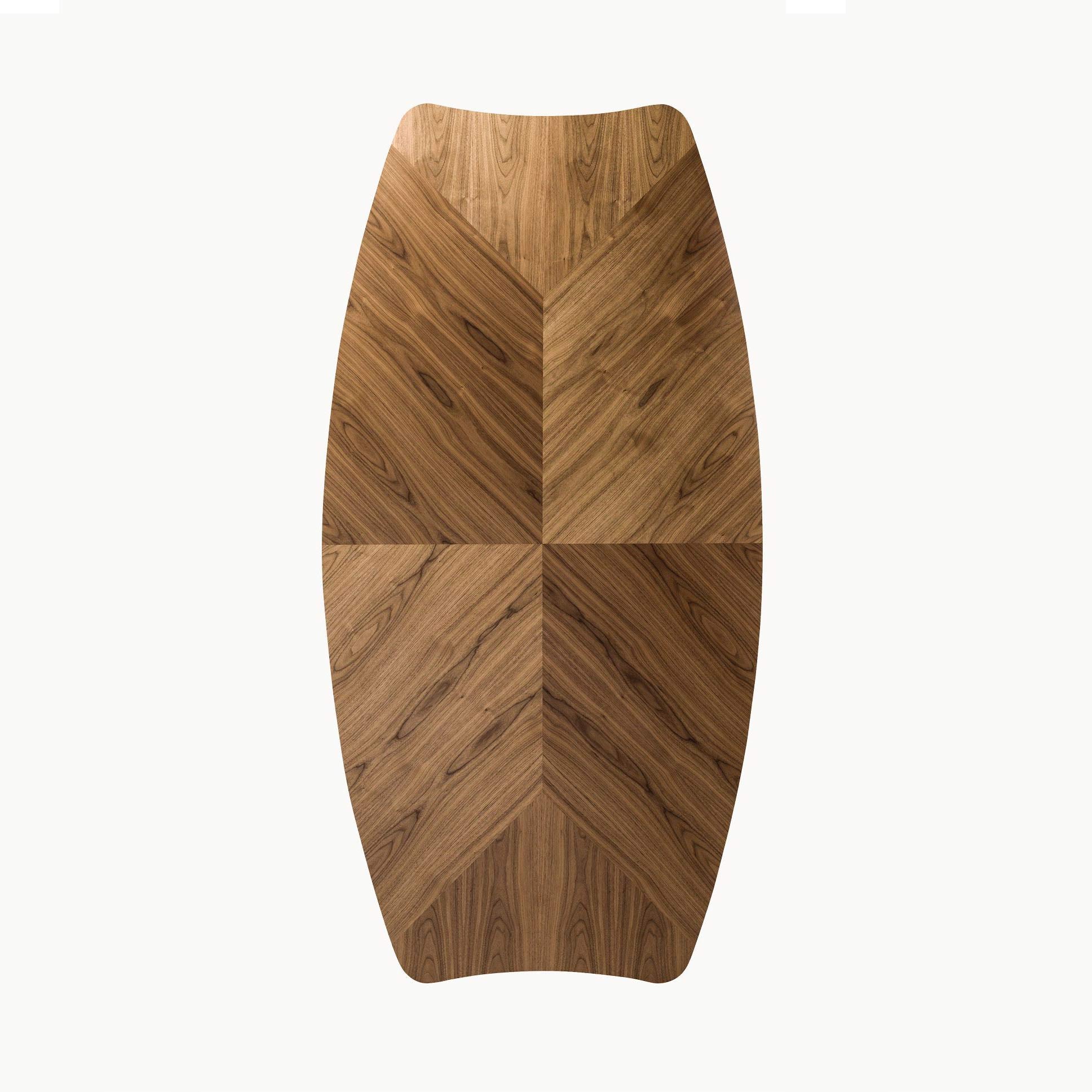 Rectangular Solid Wood Dining Table Gaulino by Bd Barcelona Design #Walnut