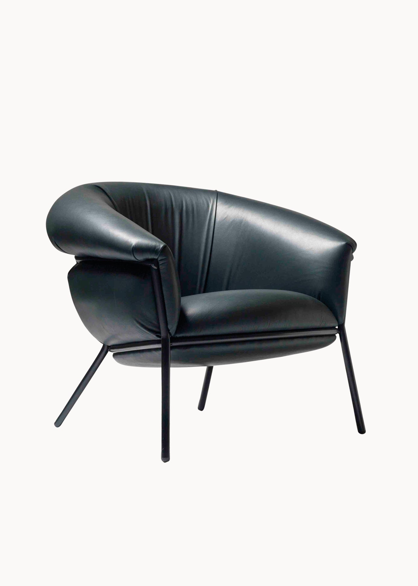 GRASSO - Upholstered armchair (Structure Color - Black RAL 9011)