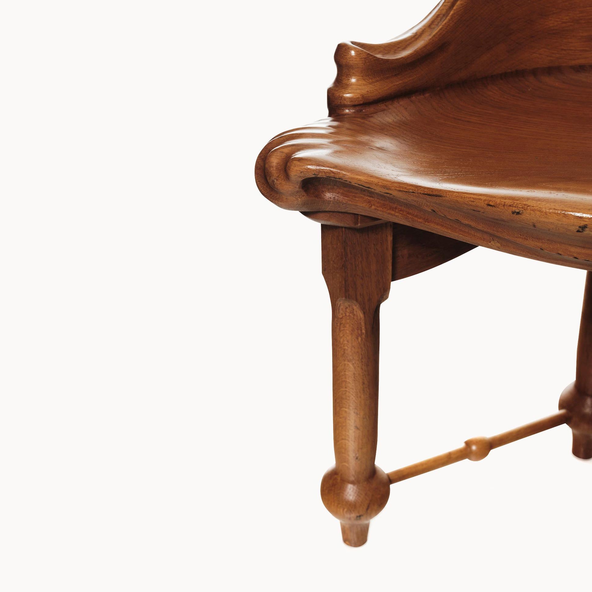 Solid Wood Stool Calvet by Bd Barcelona Design