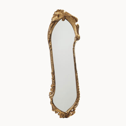 Wall-Mounted Mirror Calvet by Bd Barcelona Design #Covered in fine golden brass sheets