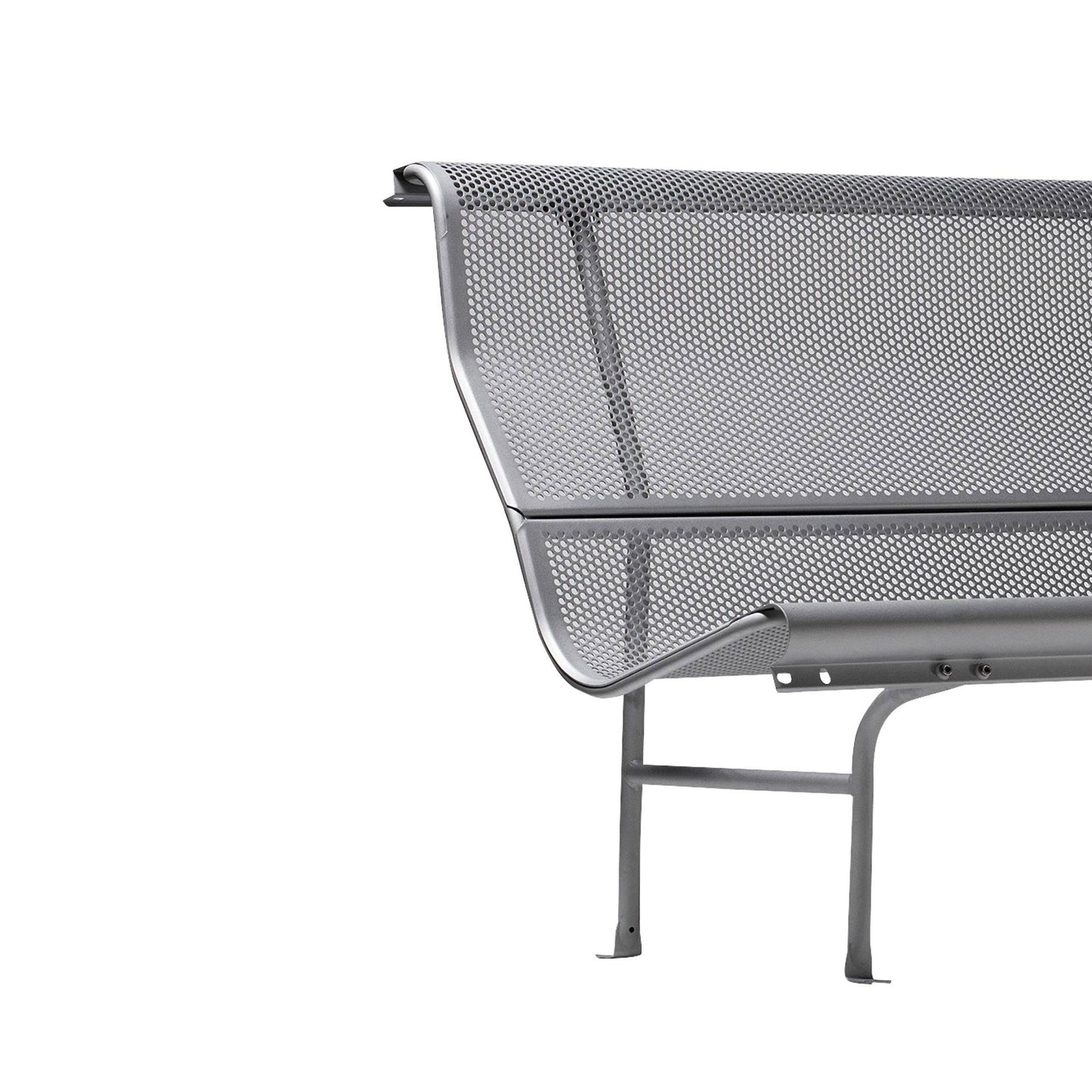 Modular Steel Bench With Back Perforano by Bd Barcelona Design