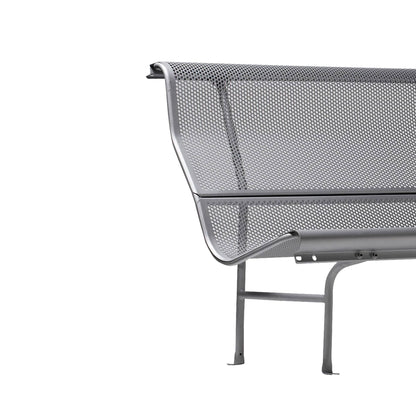 Modular Steel Bench With Back Perforano by Bd Barcelona Design