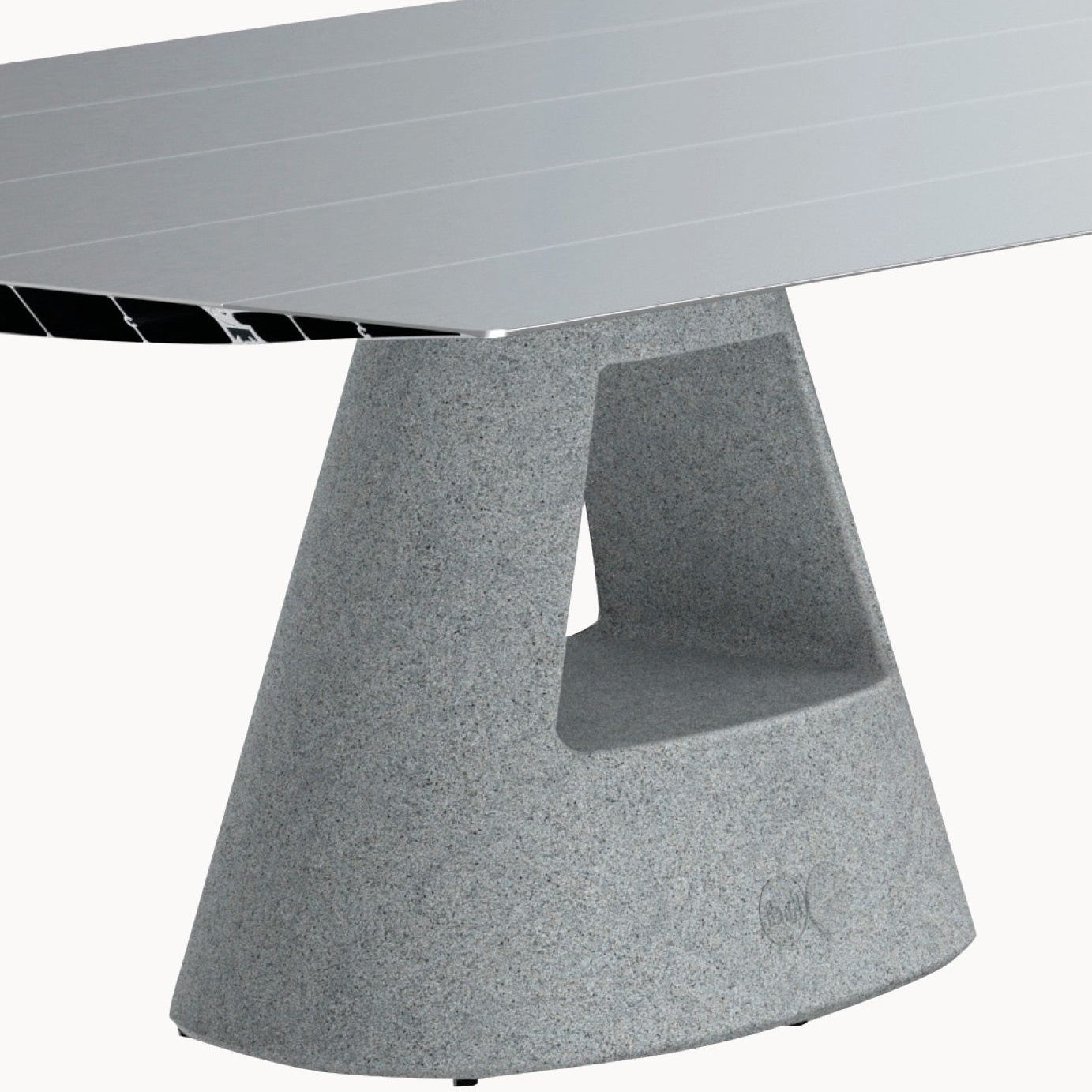 Rectangular Concrete Dining Table Table B 150 by Bd Barcelona Design